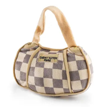 Checker Chewy Vuiton Handbag Toy