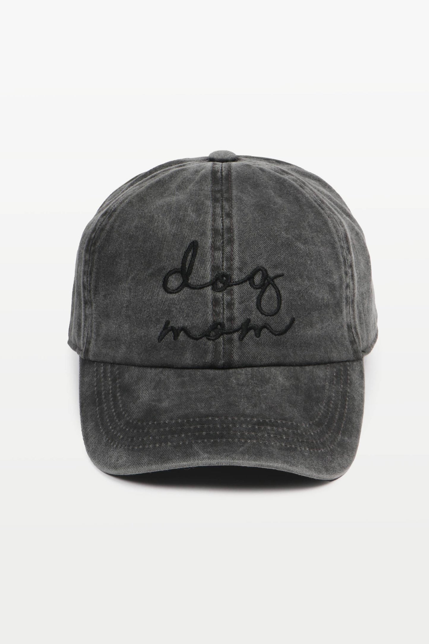 DOG MOM Embroidery Cotton Baseball Cap