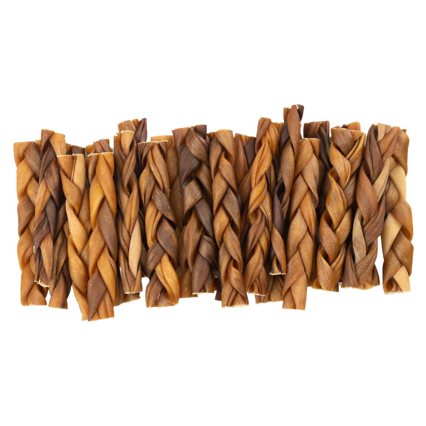 Braided Collagen Stick Dog Chews – 6” Thick (25/Bag)