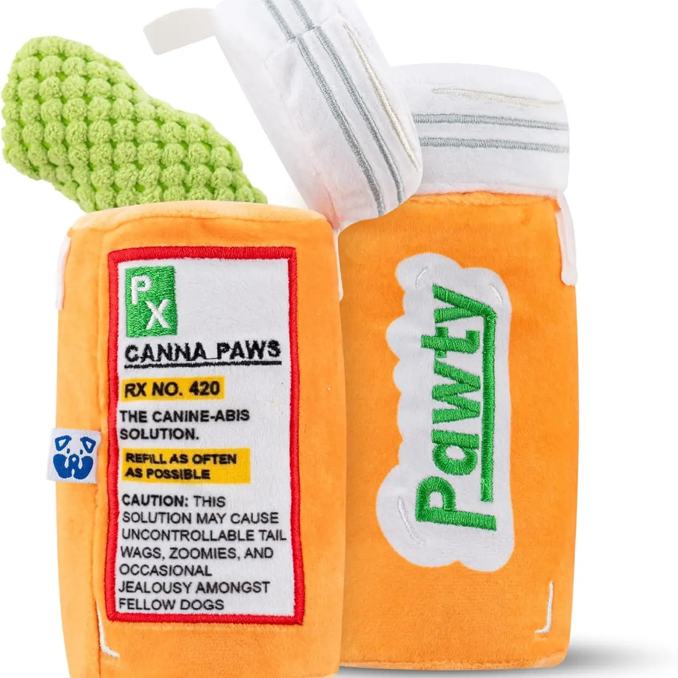 PAWTY 420 Series: CANISTER Plush Dog Toy