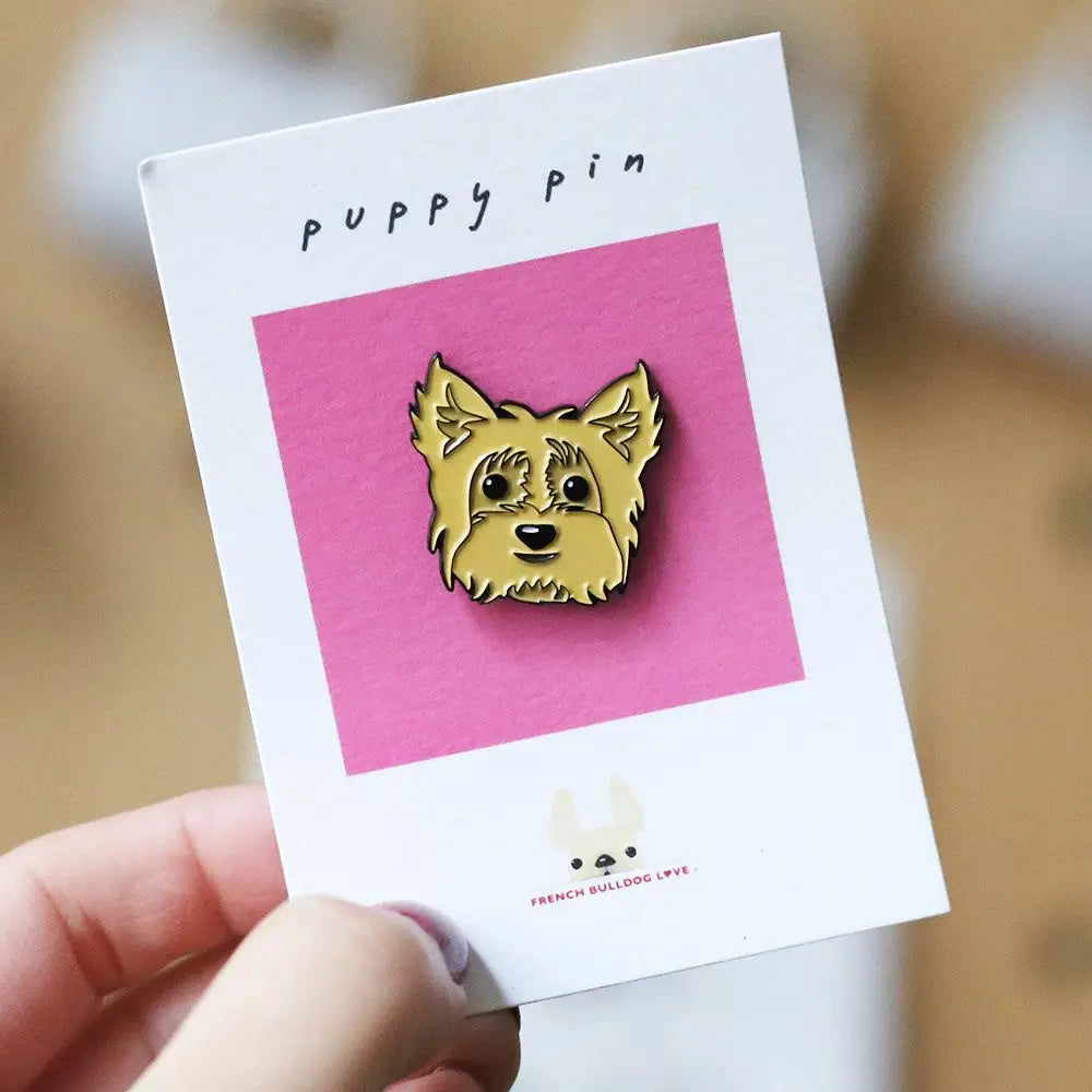 Yorkie Enamel Pin