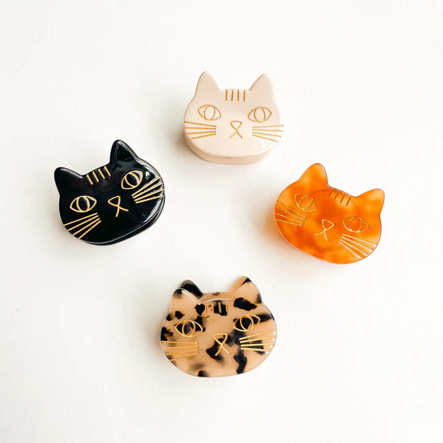 Eco-Friendly Hand Painted Cat Claw Clip