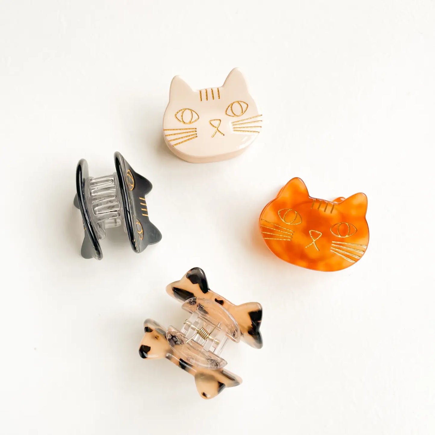 Eco-Friendly Hand Painted Cat Claw Clip
