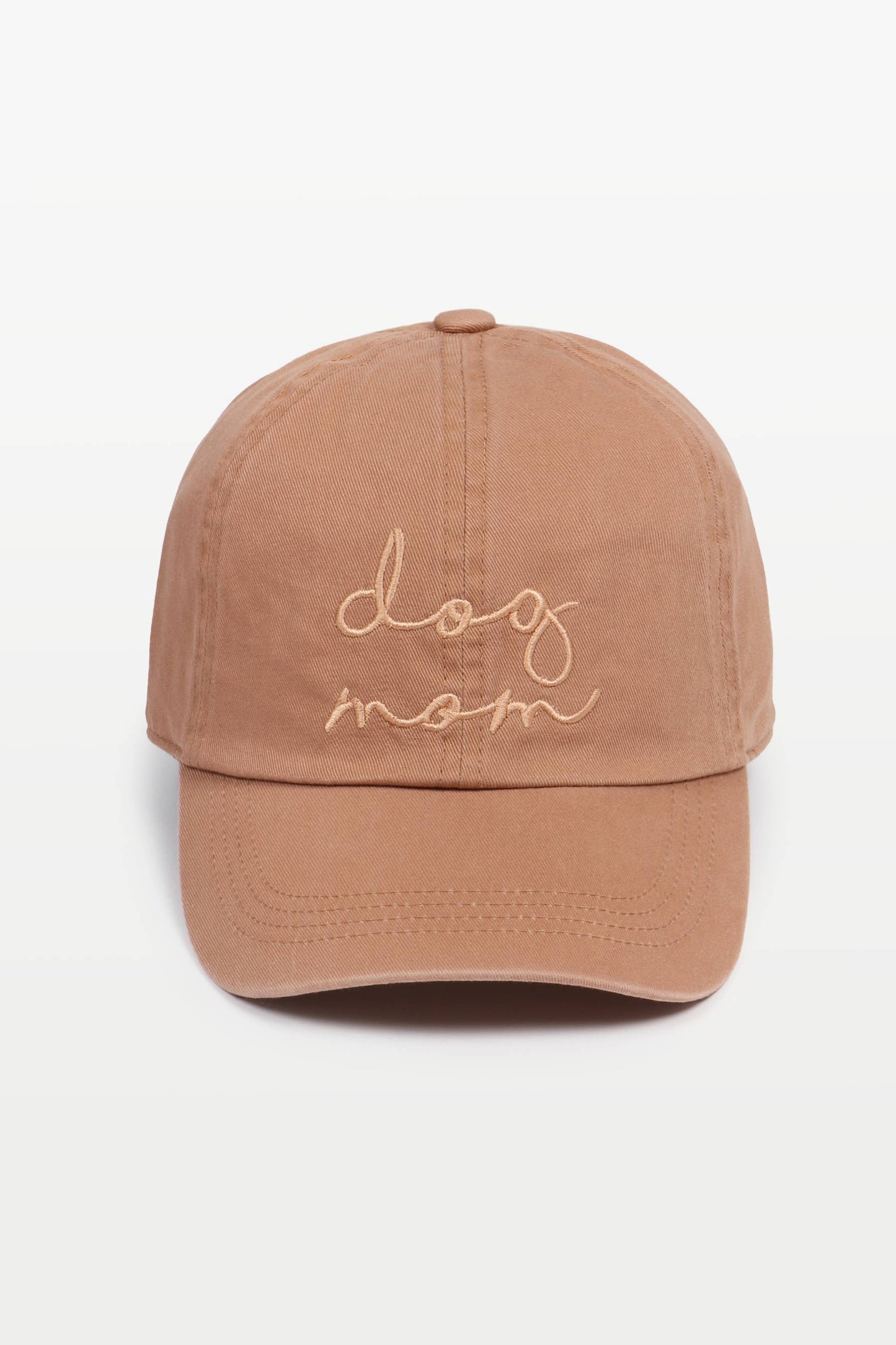 DOG MOM Embroidery Cotton Baseball Cap