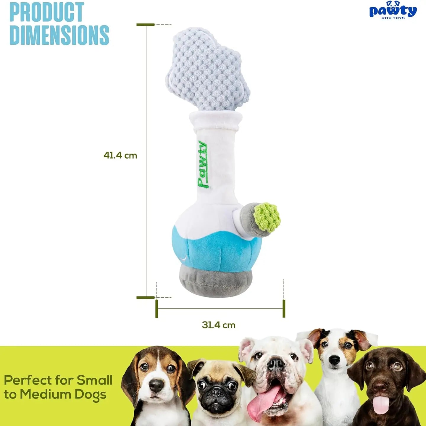 PAWTY 420 Series: BONG Plush Dog Toy