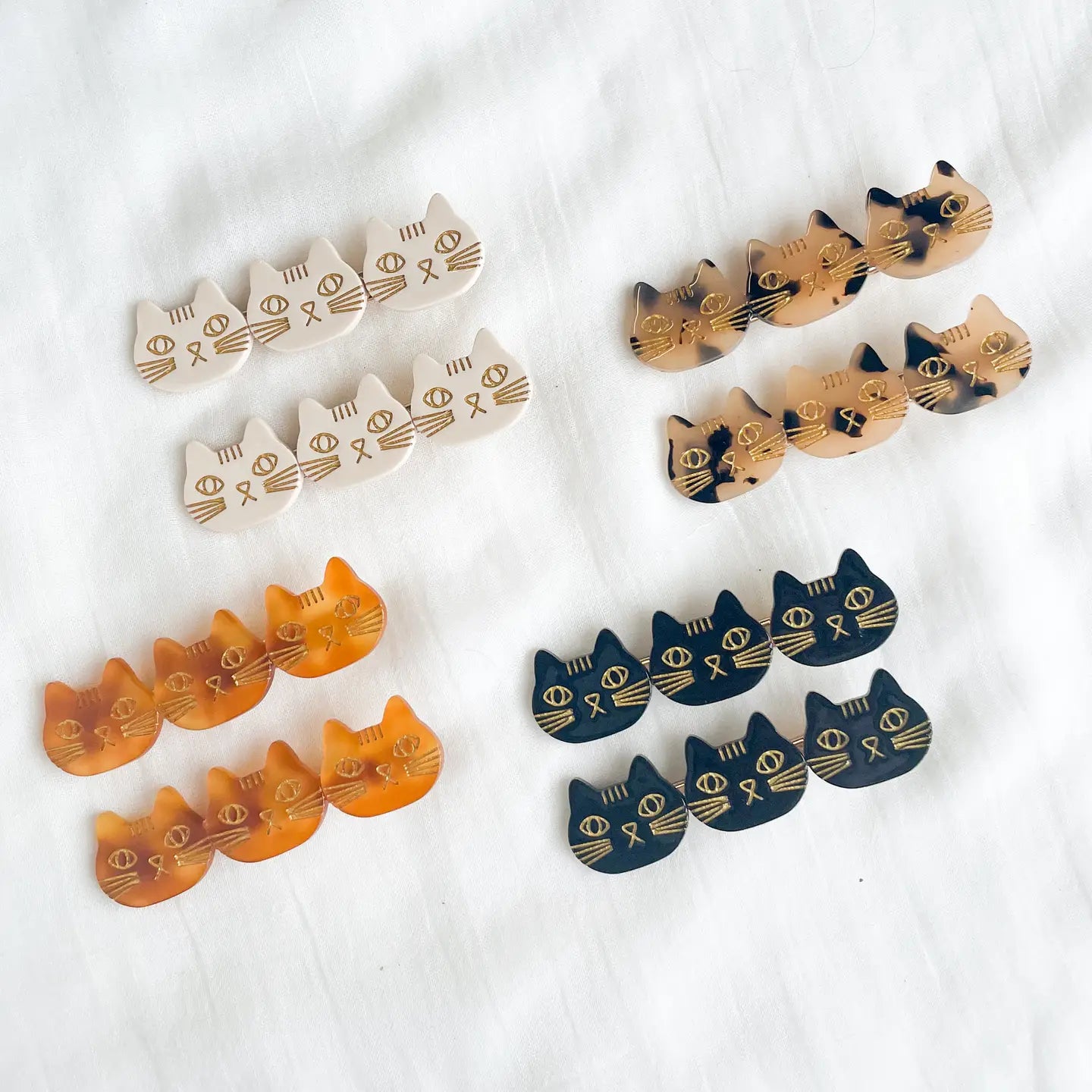 Cute Triple Cat Eco-Friendly Clips