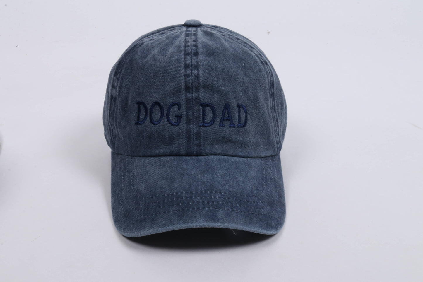 LCAP413 - Dog Dad Tonal Embroidered On Vintage Wash Cap