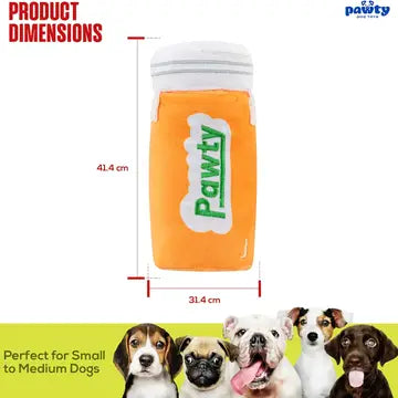 PAWTY 420 Series: CANISTER Plush Dog Toy