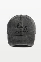 DOG MOM Embroidery Cotton Baseball Cap