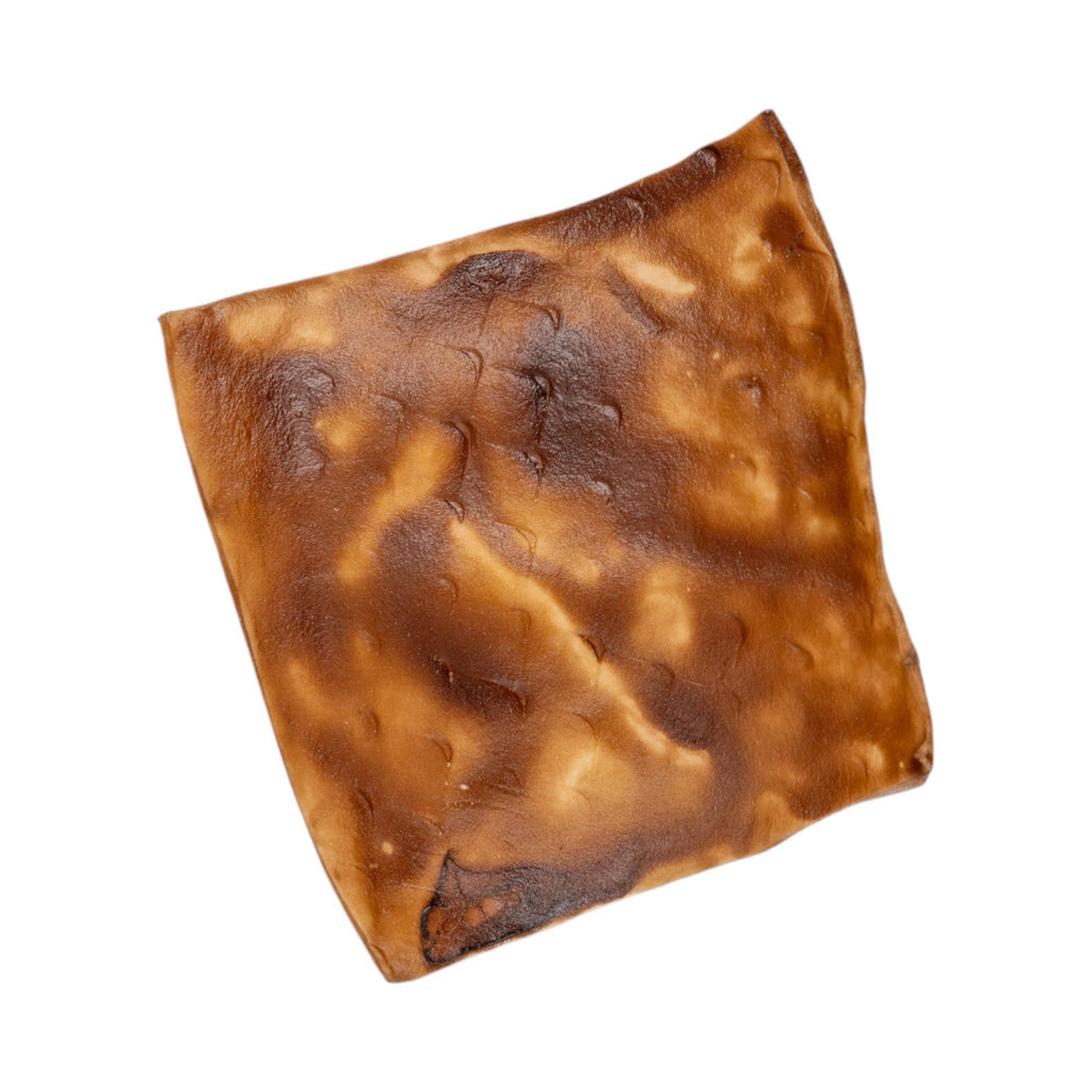 Beef Cheek Chips Dog Treat- BBQ Flavor Basted (4”x4”)