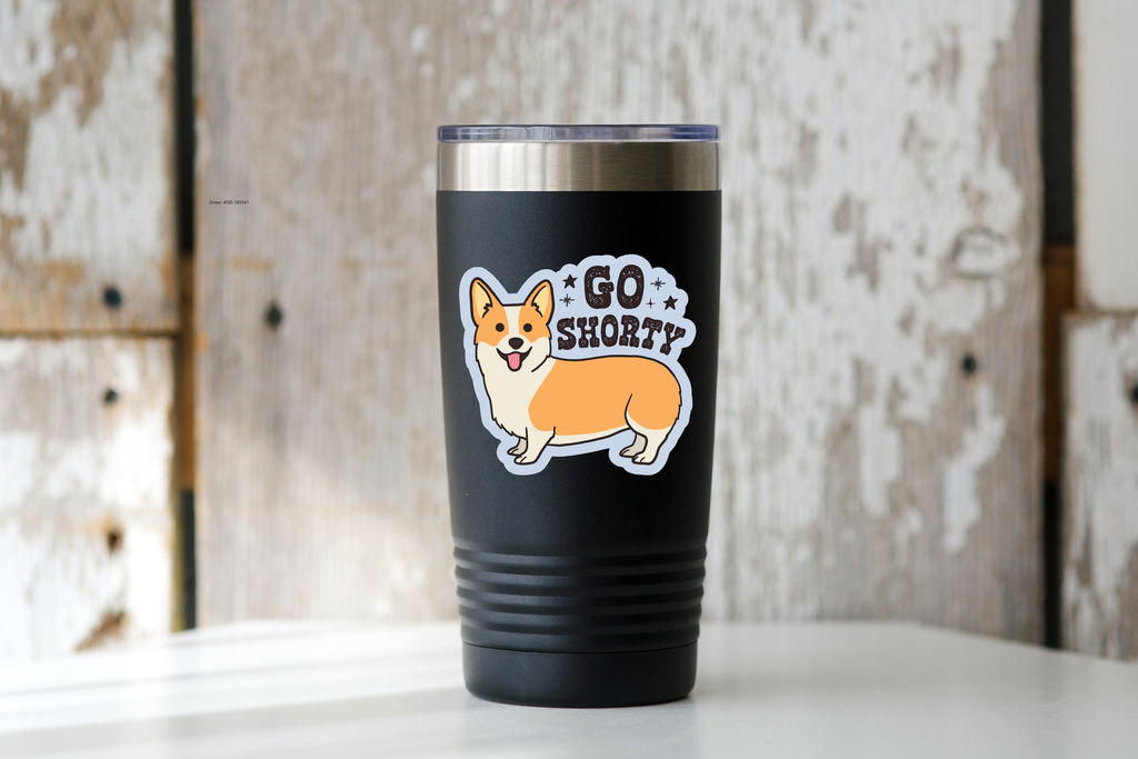 Go Shorty Sticker - dog, corgi, pet store, pet shop, animal