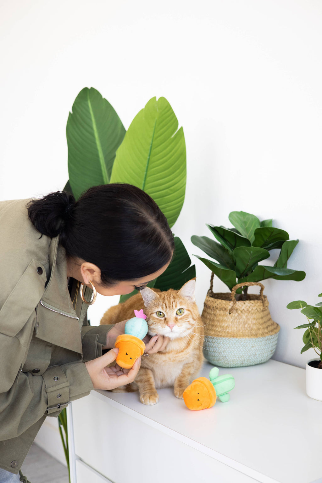 Prickly Plants Cat Toy Set