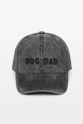 LCAP413 - Dog Dad Tonal Embroidered On Vintage Wash Cap