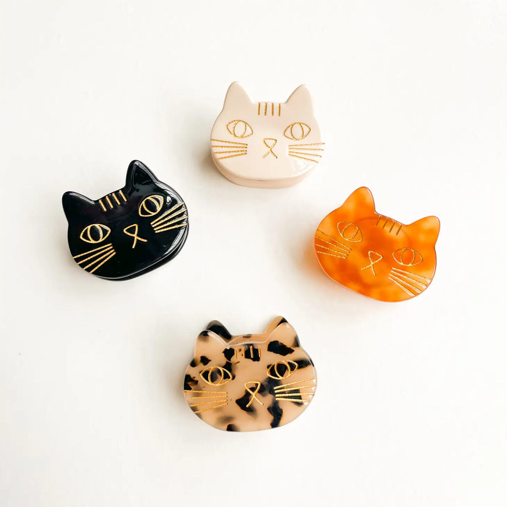 Eco-Friendly Hand Painted Cat Claw Clip