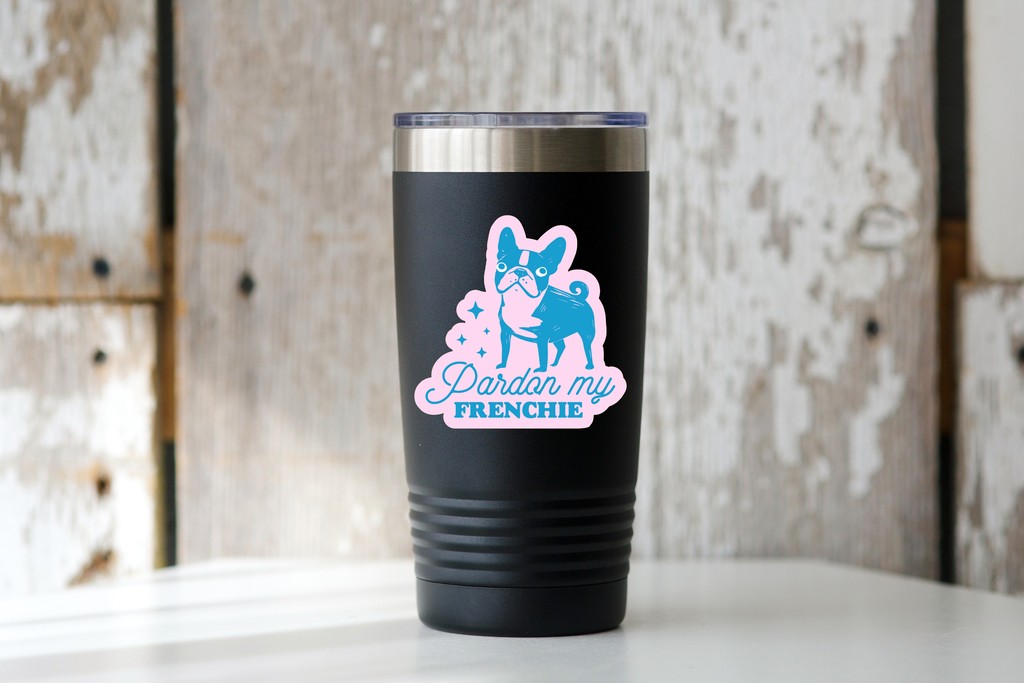 Pardon My Frenchie Sticker - bulldog, dog mom, adopt, puppy
