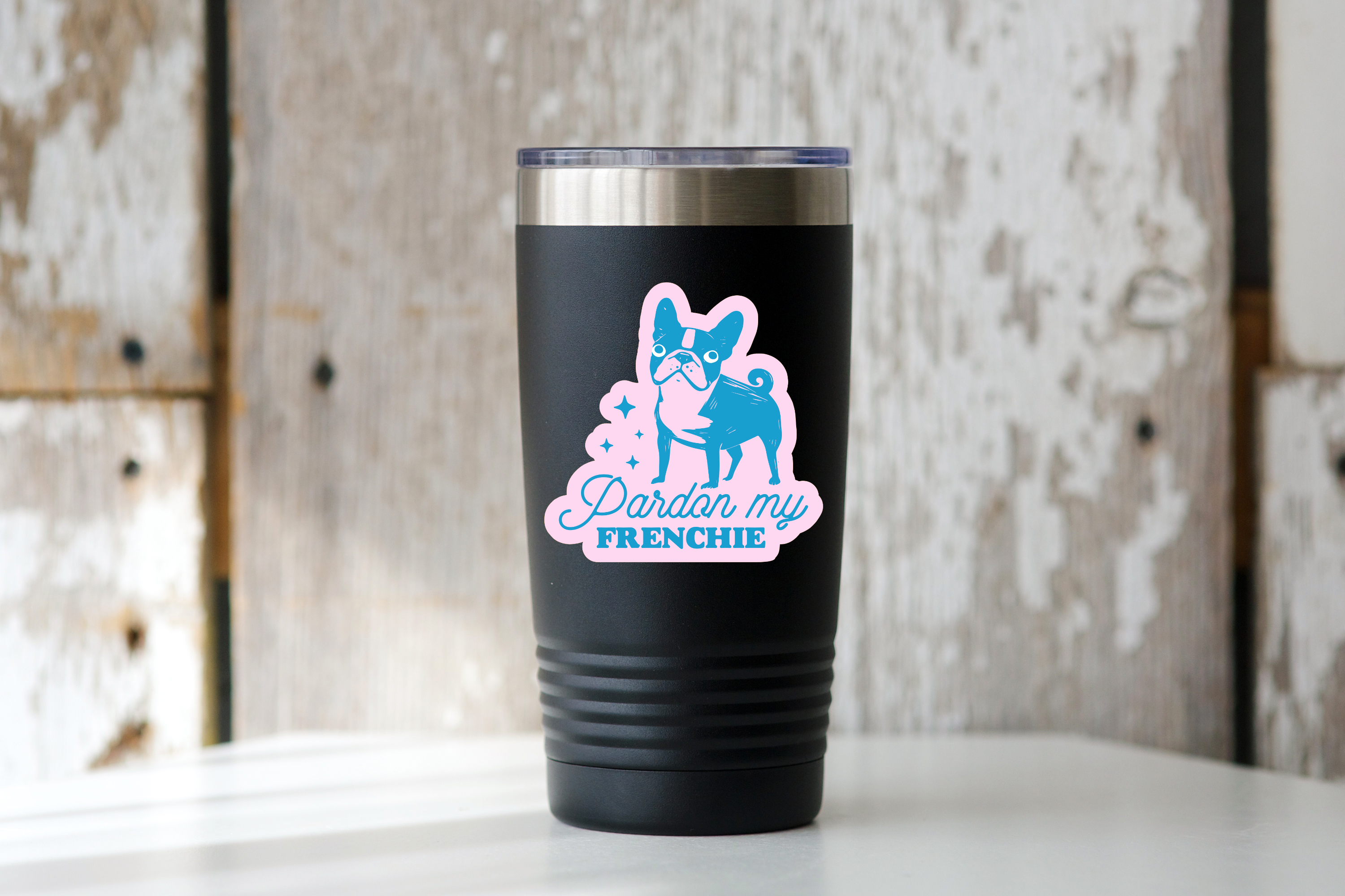 Pardon My Frenchie Sticker - bulldog, dog mom, adopt, puppy
