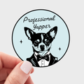 Professional Yapper Sticker - chihuahua, funny, cute, dog