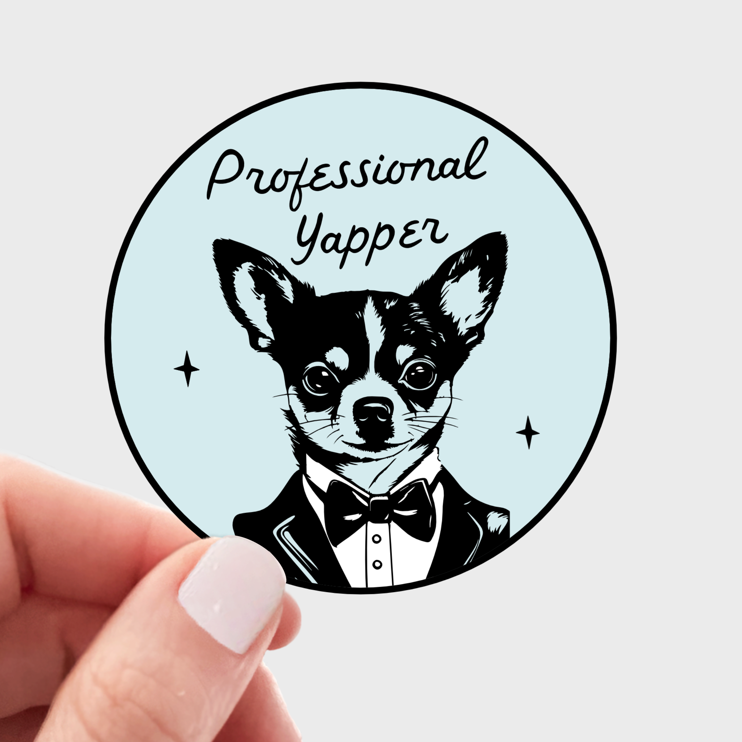 Professional Yapper Sticker - chihuahua, funny, cute, dog