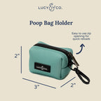 Spring Green Poop Bag Holder
