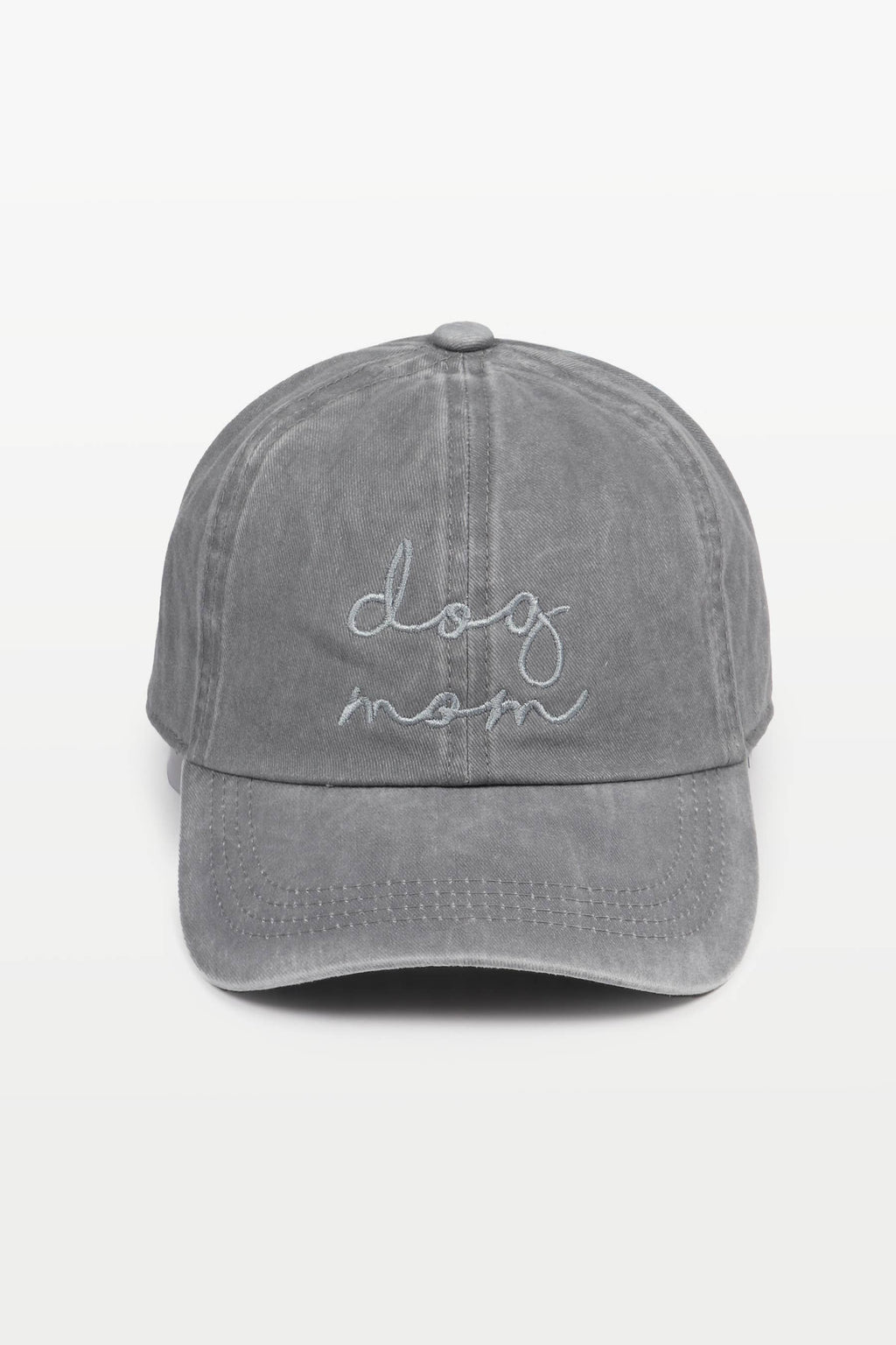 DOG MOM Embroidery Cotton Baseball Cap