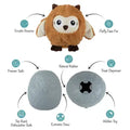 Don't Ruffle My Feathers Rubber/Plush Dog Toy