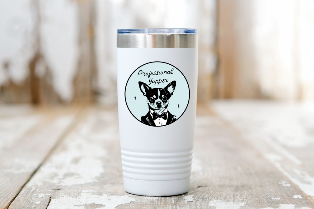 Professional Yapper Sticker - chihuahua, funny, cute, dog