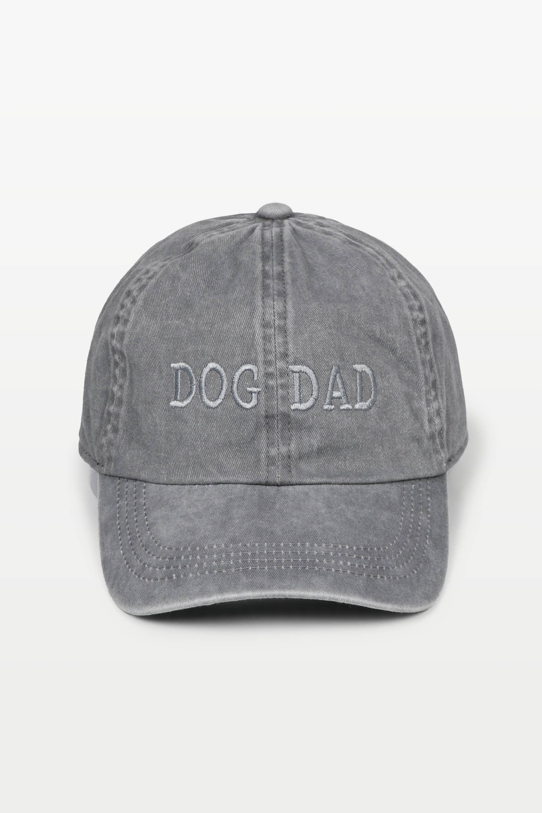 LCAP413 - Dog Dad Tonal Embroidered On Vintage Wash Cap