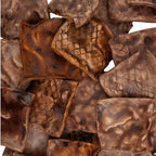Beef Cheek Chips Dog Treat- BBQ Flavor Basted (4”x4”)