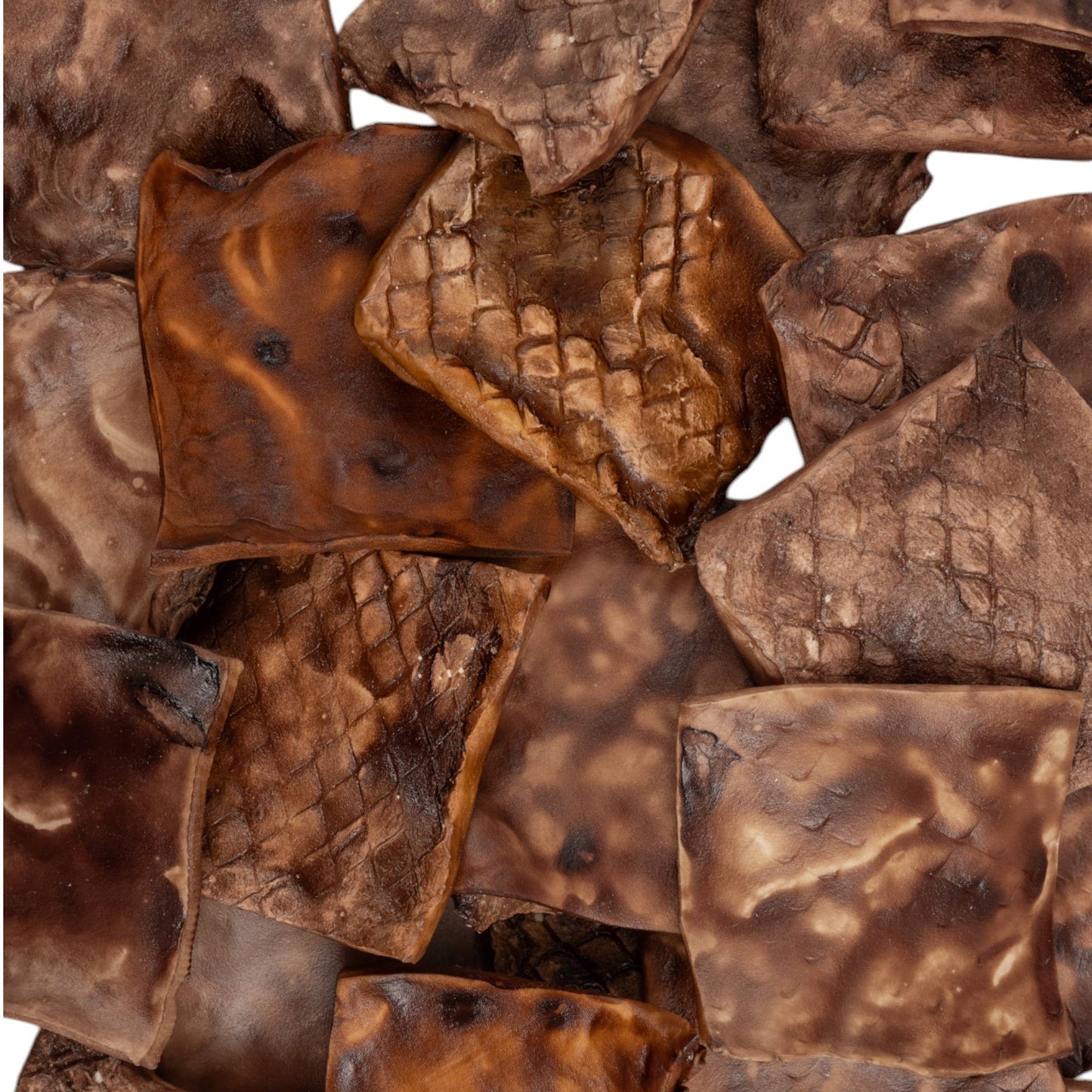 Beef Cheek Chips Dog Treats - BBQ Flavor Basted (4”x4”)