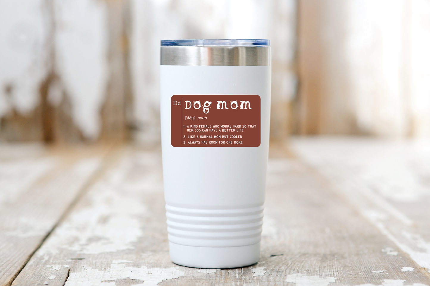 Dog Mom Sticker - definition, rescue, animal lover, pets